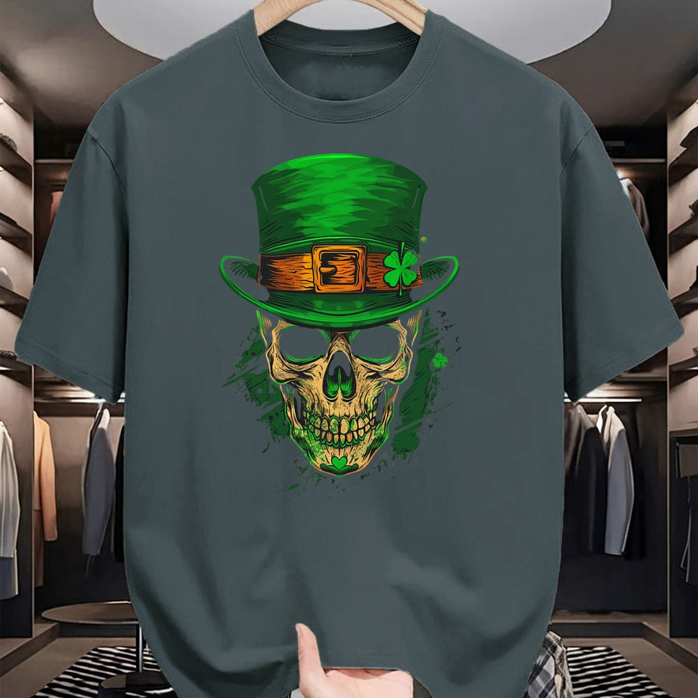 Patrick Day Shirts for Family, Funny Patrick Day shirts, st patrick's day Unisex T-Shirt/Hoodie/Sweatshirt HLT00 - Skull St Patrick Day of the Dead Lucky Shamrock T-Shirt