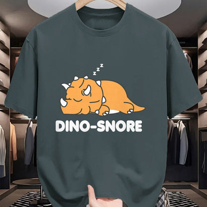 Best Dinosaur Lover Shirt, Funny Dinosaur UnisexT-Shirt/Hoodie/Sweatshirt HLT00 - Dino Snore Triceratops Dinosaur Pyjamas T-Shirt