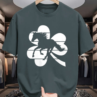 Patrick Day Shirts for Family, Funny Patrick Day shirts, st patrick's day Unisex T-Shirt/Hoodie/Sweatshirt HLT00 - Horse Lover Equestrian Rider Irish Shamrock St Patrick_s Day T-Shirt