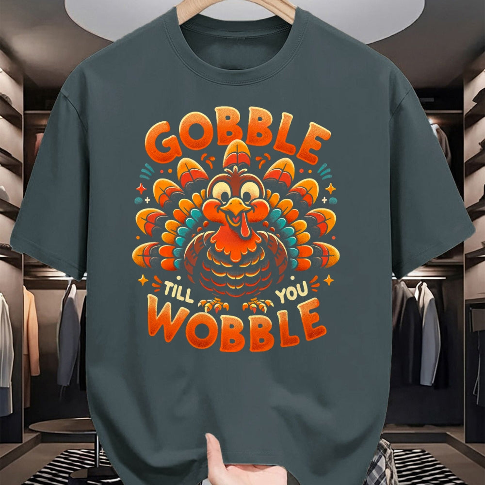 Best Thanksgiving Family Shirt , Funny Thanksgiving UnisexT-Shirt/Hoodie/Sweatshirt HLT00 - Thanksgiving Shirt for Men Women Kids Gobble Till You Wobble T-Shirt