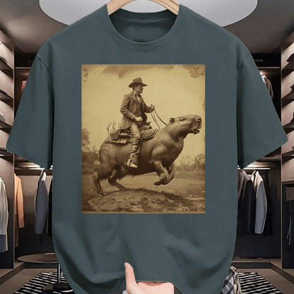 Cute Capybara Shirt, Funny Capybara Unisex T-Shirt/Hoodie/Sweatshirt HLT00 - Funny Graphic Capybara Long Sleeve T-Shirt (16)