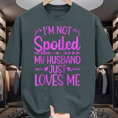 Best Wife Shirt, Wife and Husband Unisex T-Shirt/Hoodie/Sweatshirt HLT00 - Gift for wife T shirt, spoiled wife   Funny Spoiled Wife Art For Women Girls Husband Spoiled Wife Ra (1)