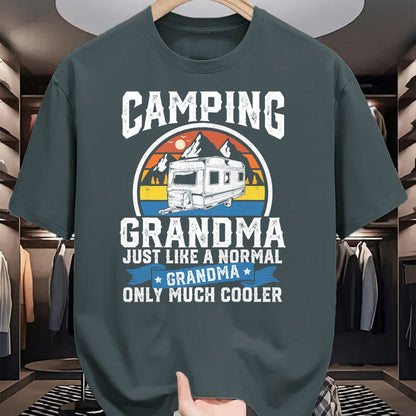 Funny Camping Shirt, Gift For Camping Lover Unisex T-Shirt/Hoodie/Sweatshirt HLT00 - Camping Grandma Funny Camper RV Retro Outdoors Womens Gift T-Shirt