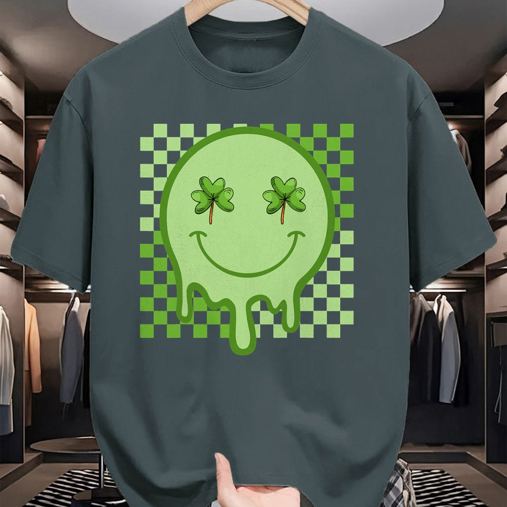 Patrick Day Shirts for Family, Funny Patrick Day shirts, st patrick's day Unisex T-Shirt/Hoodie/Sweatshirt HLT00 - Retro Groovy St Patrick Day Hippie Shamrock Funny Matching T-Shirt