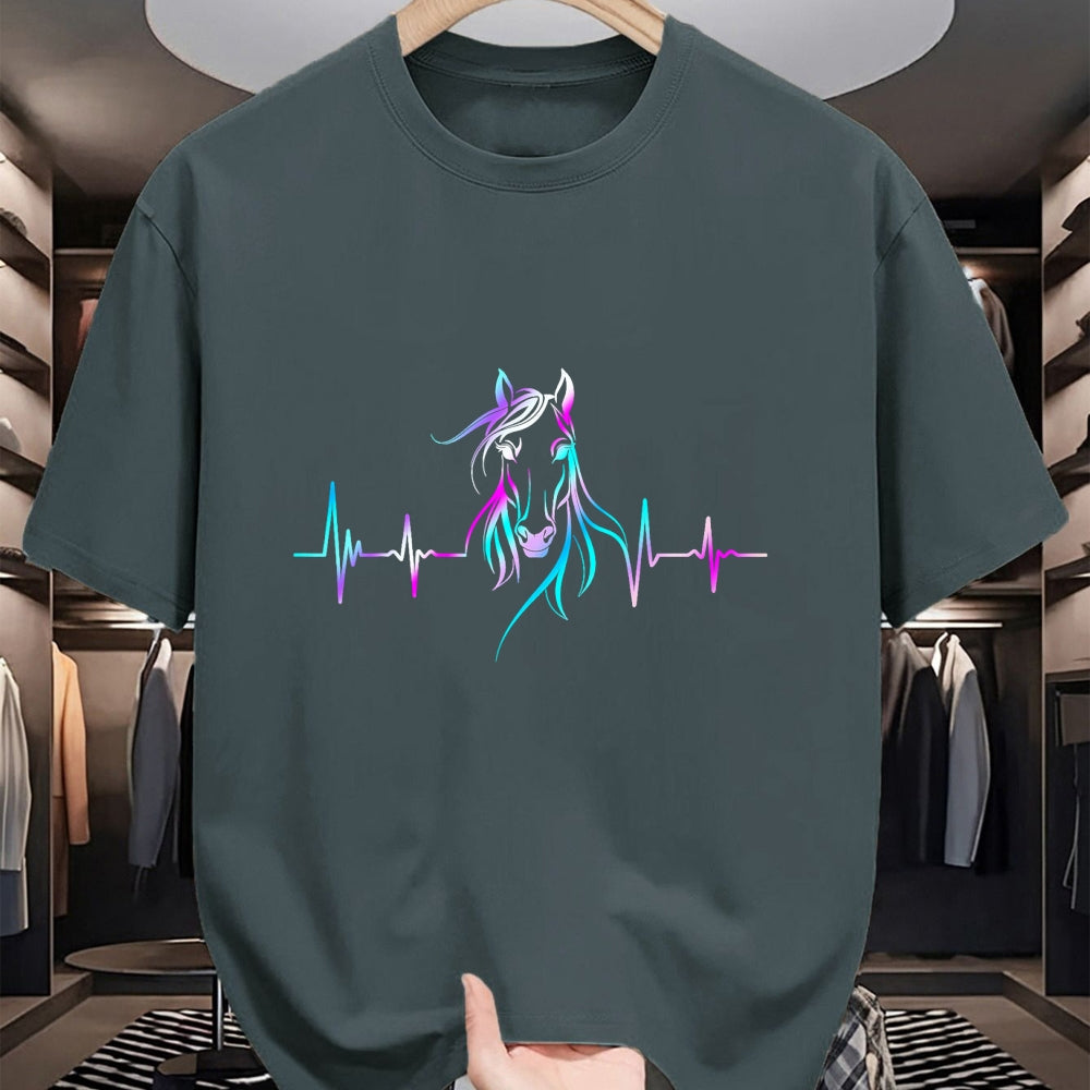 Best Horse Lover Shirt , Funny Horse UnisexT-Shirt/Hoodie/Sweatshirt HLT00 - Horse Heartbeat For Women Girls Equestrian Horseback Riding T-Shirt