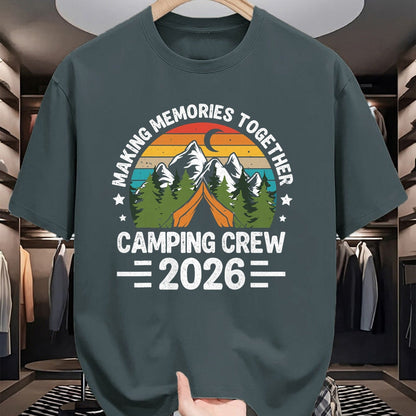 Funny Camping Shirt, Gift For Camping Lover Unisex T-Shirt/Hoodie/Sweatshirt HLT00 - Family Camping Crew 2026 Outdoor Camper Group Matching T-Shirt