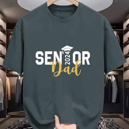 Gift for Dad Shirt, Funny Dad Unisex T-Shirt/Hoodie/Sweatshirt HLT00 – Proud Senior Dad 2024 Senior 2024 Dad Class Of 2024 Father T-Shirt
