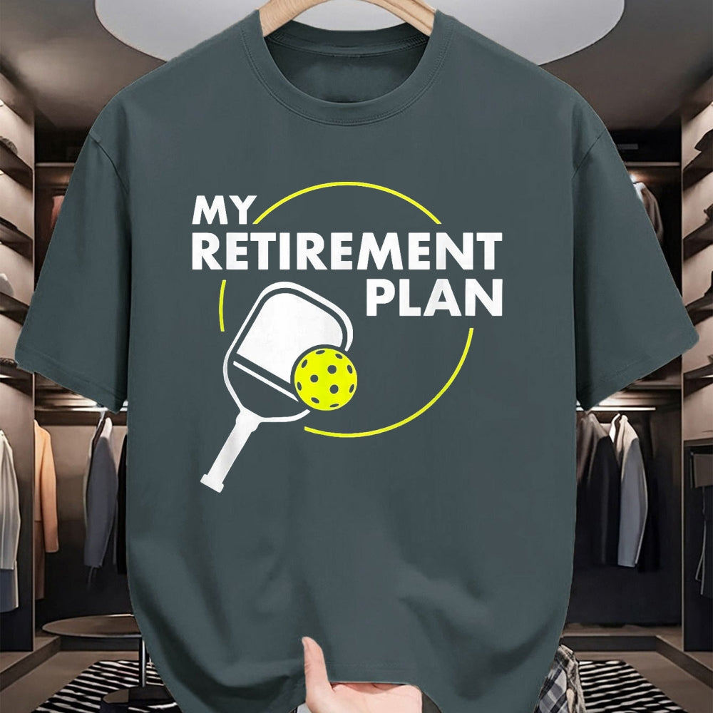 Funny Pickleball Shirt, Pickleball Lover Unisex T-Shirt/Hoodie/Sweatshirt HLT00 - My Retirement Plan Funny Pickleball Slogan T-Shirt, Women, Red, X-Large