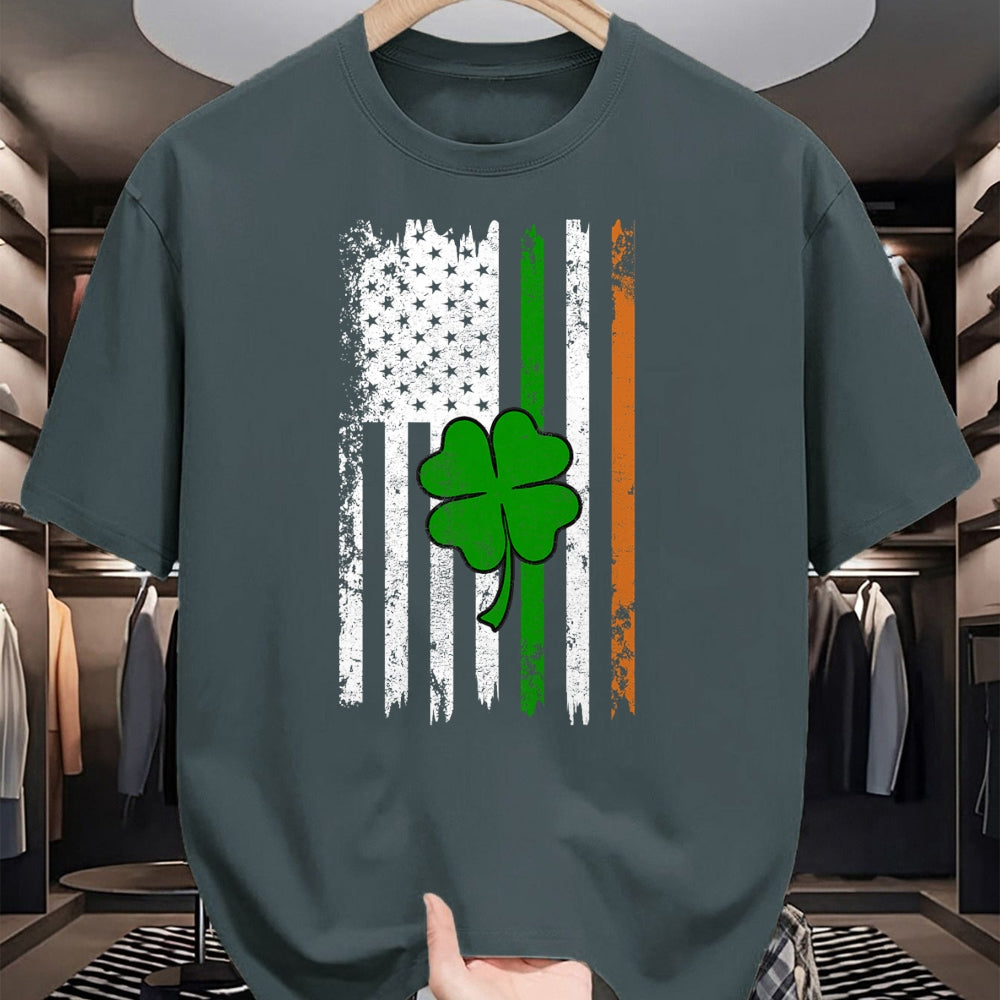 Patrick Day Shirts for Family, Funny Patrick Day shirts, st patrick's day Unisex T-Shirt/Hoodie/Sweatshirt HLT00 - St Patrick Day Irish American Flag Retro Saint Patricks Day T-Shirt