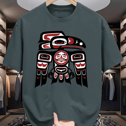 Native American T-Shirts, Vintage Native American Unisex T-Shirt/Hoodie/Sweatshirt HLT00 - Haida Tlingit Raven Totem Native American Indigenous Pride