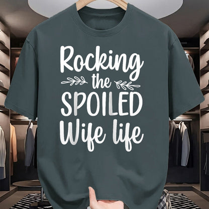 Best Wife Shirt, Wife and Husband Unisex T-Shirt/Hoodie/Sweatshirt HLT00 - Gift for wife T shirt, spoiled wife   Funny Spoiled Wife Art For Women Girls Husband Spoiled Wife Ra (12)