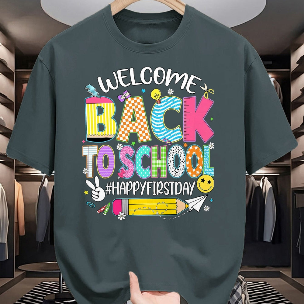 Best Student Shirt, Funny Back To School UnisexT-Shirt/Hoodie/Sweatshirt HLT00 - Welcome Back to School Happy First Day of School Teacher Kid T-Shirt, Men, Black, 3X-Large
