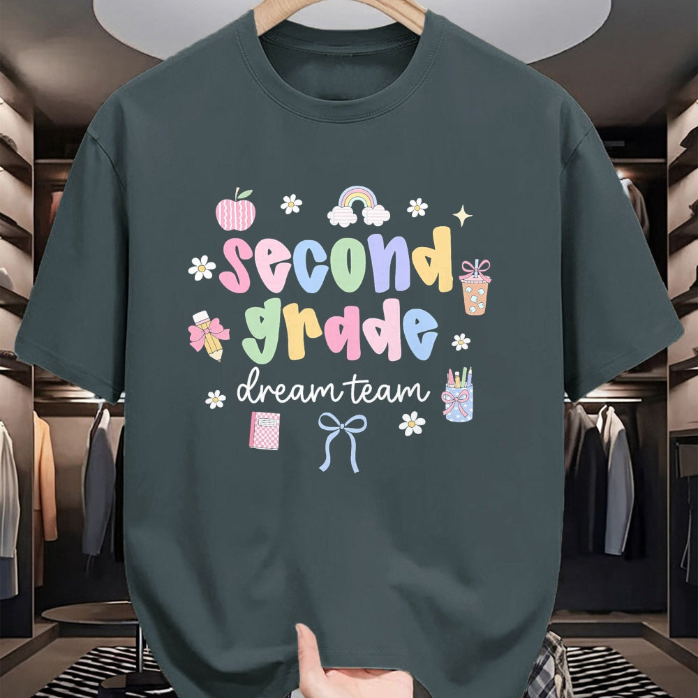 Best Student Shirt, Funny Back To School UnisexT-Shirt/Hoodie/Sweatshirt HLT00 - Second Grade Dream Team Back To School 2nd Grade Teacher T-Shirt