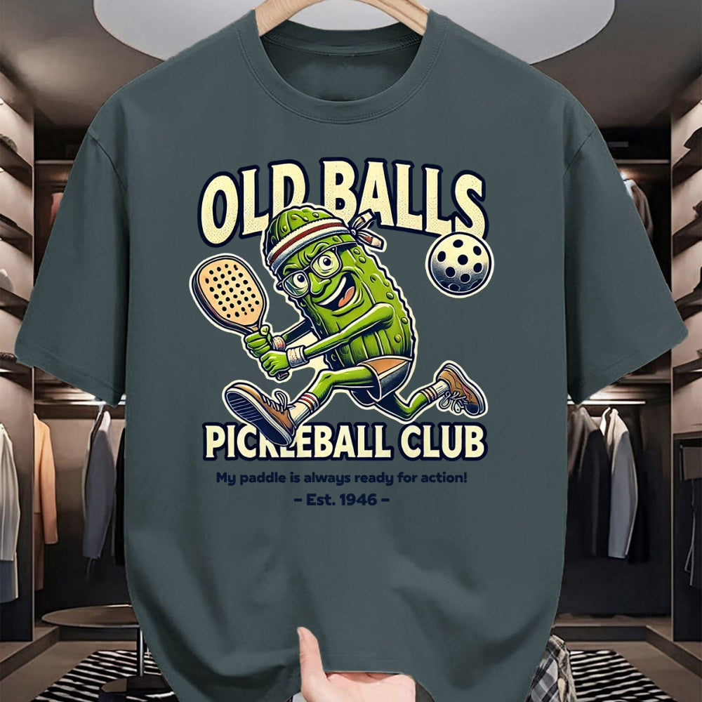 Funny Pickleball Shirt, Pickleball Lover Unisex T-Shirt/Hoodie/Sweatshirt HLT00 - Funny 80th Birthday Pickleball Men Born 1946 Pickle Dad T-Shirt