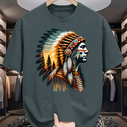 Native American T-Shirts, Vintage Native American Unisex T-Shirt/Hoodie/Sweatshirt HLT00 - Cool Native American Indian Chief Men Women Design