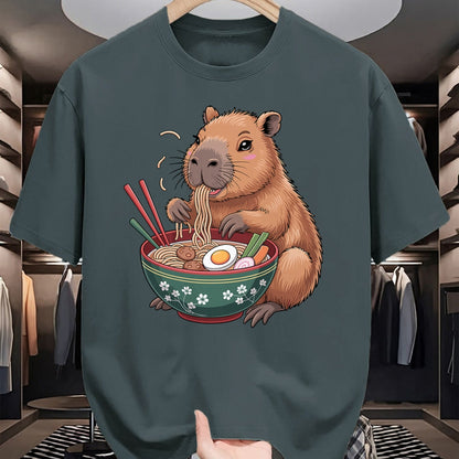 Cute Capybara Shirt, Funny Capybara Unisex T-Shirt/Hoodie/Sweatshirt HLT00 - Cool Capybara Art for Men Women Kids Rodent Capybara Lover T-Shirt