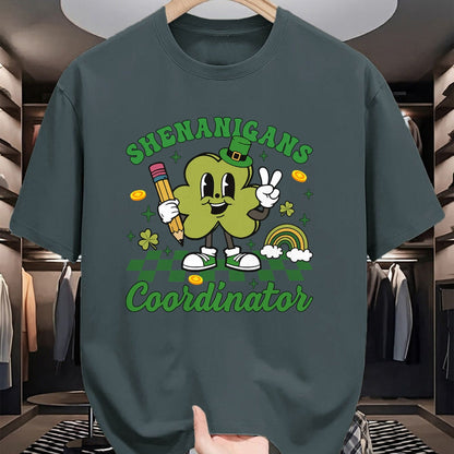 Patrick Day Shirts for Family, Funny Patrick Day shirts, st patrick's day Unisex T-Shirt/Hoodie/Sweatshirt HLT00 - Shenanigans Coordinator Teacher Life Shamrock St Patrick Day T-Shirt