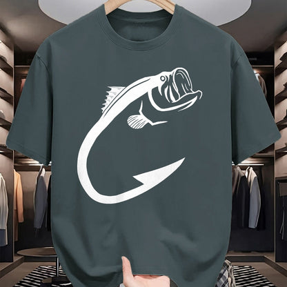 Funny Fishing Shirt, Gift For Fishing Lover Unisex T-Shirt/Hoodie/Sweatshirt HLT00 - Fish Hook Minimal Art Cool Fishing Lover Art Lover Gift T-Shirt