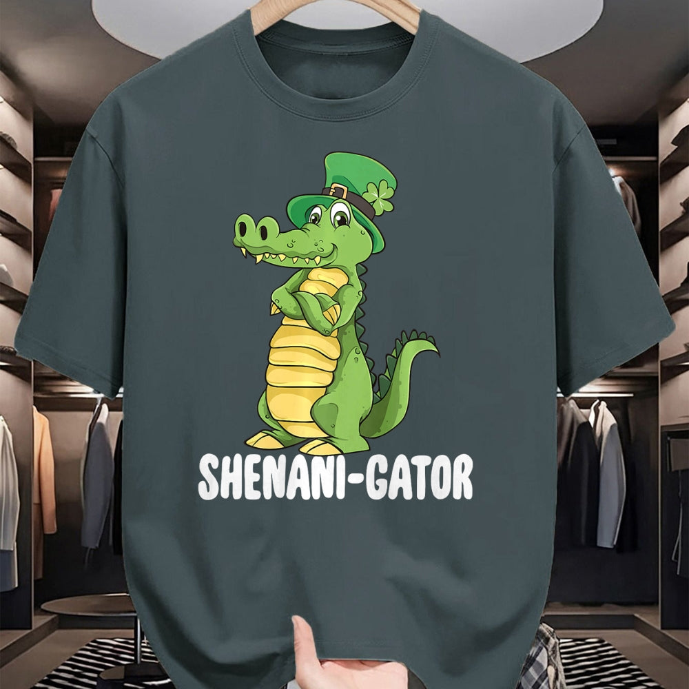 Patrick Day Shirts for Family, Funny Patrick Day shirts, st patrick's day Unisex T-Shirt/Hoodie/Sweatshirt HLT00 - Shenanigator Saint Patrick Day Irish Alligator Shenanigans Premium T-Shirt