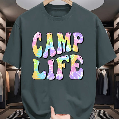 Funny Camping Shirt, Gift For Camping Lover Unisex T-Shirt/Hoodie/Sweatshirt HLT00 - Camping Summer for Girls Summer Camp Tie-Die Retro T-Shirt