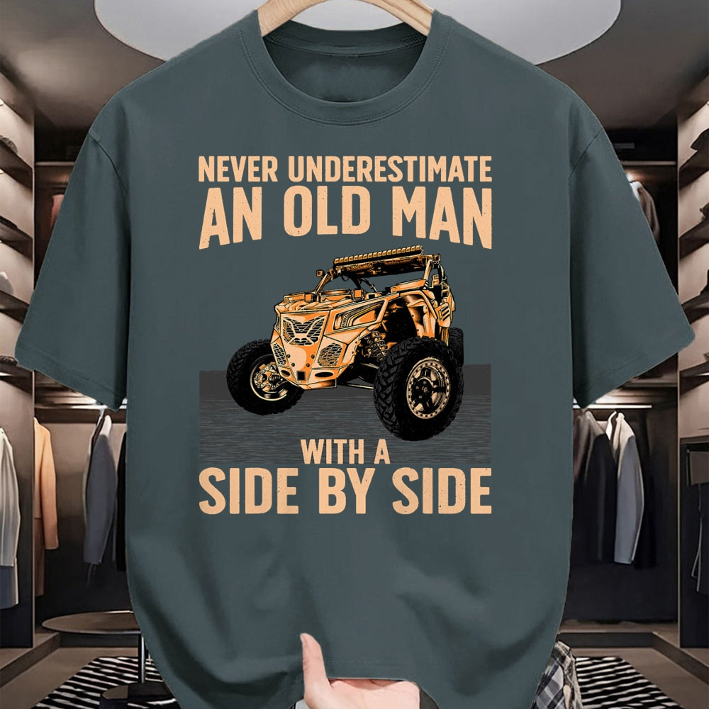 Best Grandpa Shirt, Proud Grandpa Unisex T-Shirt/Hoodie/Sweatshirt HLT00 - Cool SXS For Grandpa Men Dad Offroad UTV ATV Side-By-Side T-Shirt