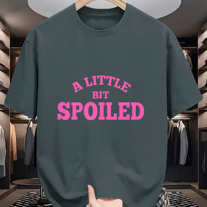 Best Wife Shirt, Wife and Husband Unisex T-Shirt/Hoodie/Sweatshirt HLT00 - Light Pink Womens Shirt A Little Bit Spoiled T-Shirt
