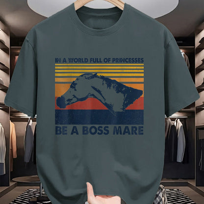 Best Horse Lover Shirt , Funny Horse UnisexT-Shirt/Hoodie/Sweatshirt HLT00 - Boss Mare Equestrian Themed Gifts for Horse Lovers T-Shirt