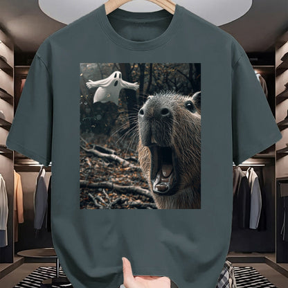 Cute Capybara Shirt, Funny Capybara Unisex T-Shirt/Hoodie/Sweatshirt HLT00 - Funny Graphic Capybara Long Sleeve T-Shirt (7)