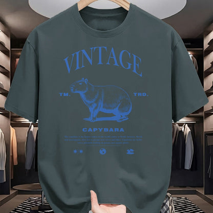 Cute Capybara Shirt, Funny Capybara Unisex T-Shirt/Hoodie/Sweatshirt HLT00 - Capybara Vintage Long Sleeve T-Shirt