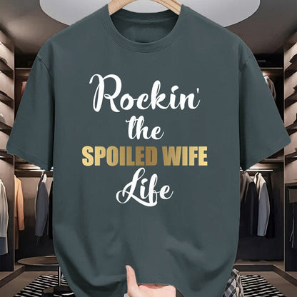 Best Wife Shirt, Wife and Husband Unisex T-Shirt/Hoodie/Sweatshirt HLT00 - Gift for wife T shirt, spoiled wife   Spoiled Wife Pullover Hoodie