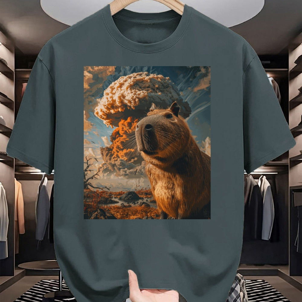 Cute Capybara Shirt, Funny Capybara Unisex T-Shirt/Hoodie/Sweatshirt HLT00 - Funny Graphic Capybara Long Sleeve T-Shirt (13)