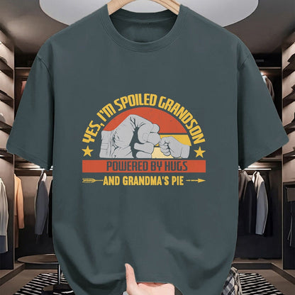 Best Grandma Shirt, Proud Grandma Unisex T-Shirt/Hoodie/Sweatshirt HLT00 - Funny Grandma Spoiled Grandson Grandparents T-Shirt