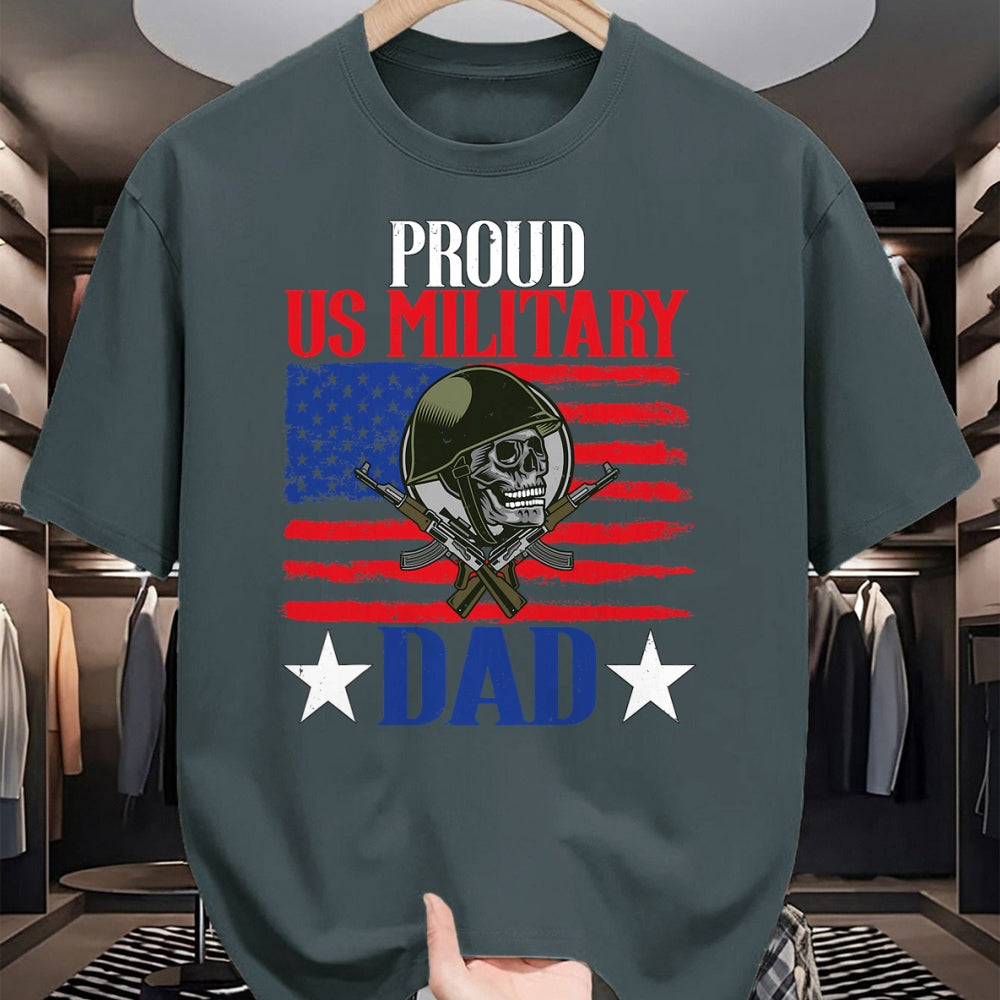 Gift for Dad Shirt, Funny Dad Unisex T-Shirt/Hoodie/Sweatshirt HLT00 – Mens Proud US Military Dad Proud Army Dad Father_s Day Gift T-Shirt