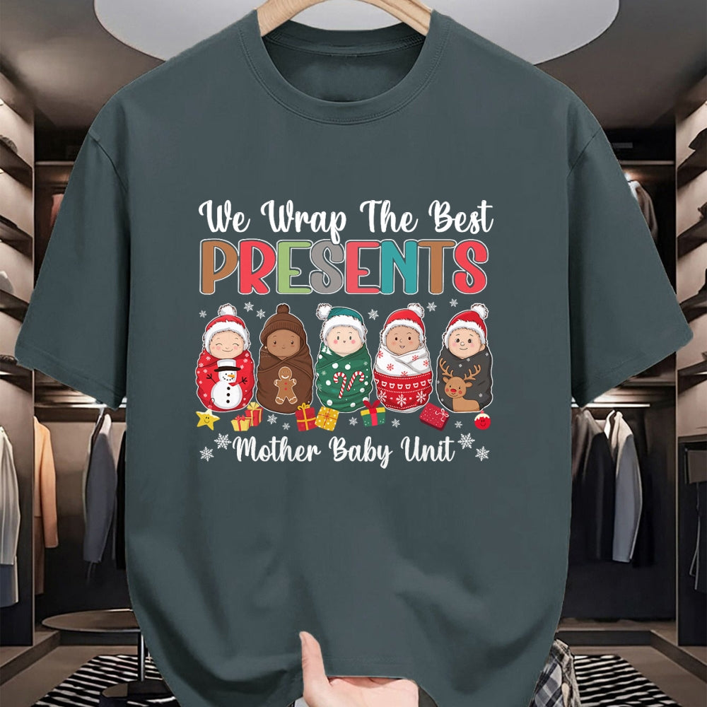 Funny Nurse Shirt, Nurse Unisex T-Shirt/Hoodie/Sweatshirt HLT00 - Mother Baby Nurse Christmas Mom Baby Nursing Groovy T-Shirt