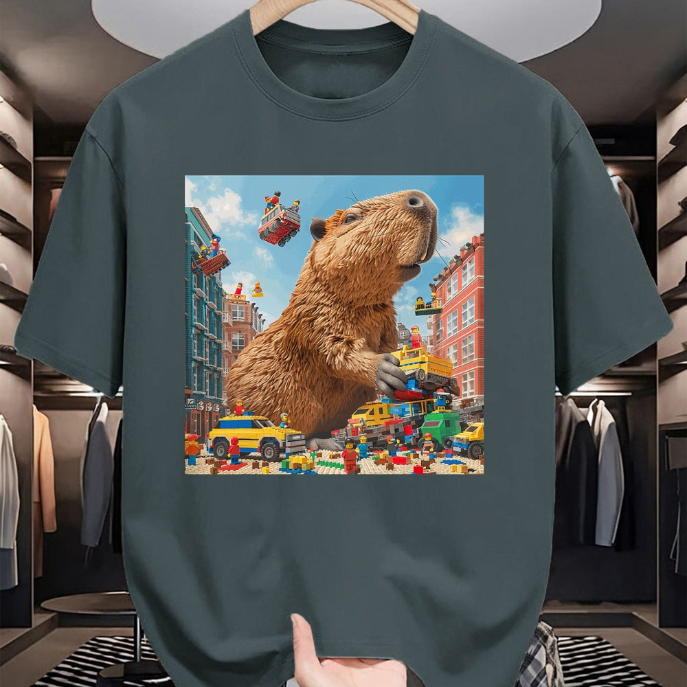 Cute Capybara Shirt, Funny Capybara Unisex T-Shirt/Hoodie/Sweatshirt HLT00 - Funny Graphic Capybara T-Shirt