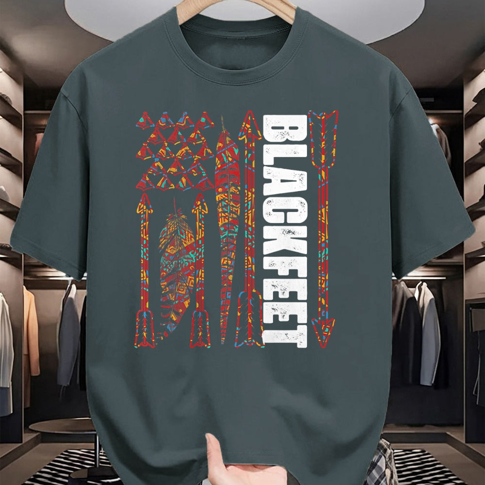 Native American T-Shirts, Vintage Native American Unisex T-Shirt/Hoodie/Sweatshirt HLT00 - Blackfeet Flag - Native Pride American Indian Tribe Premium