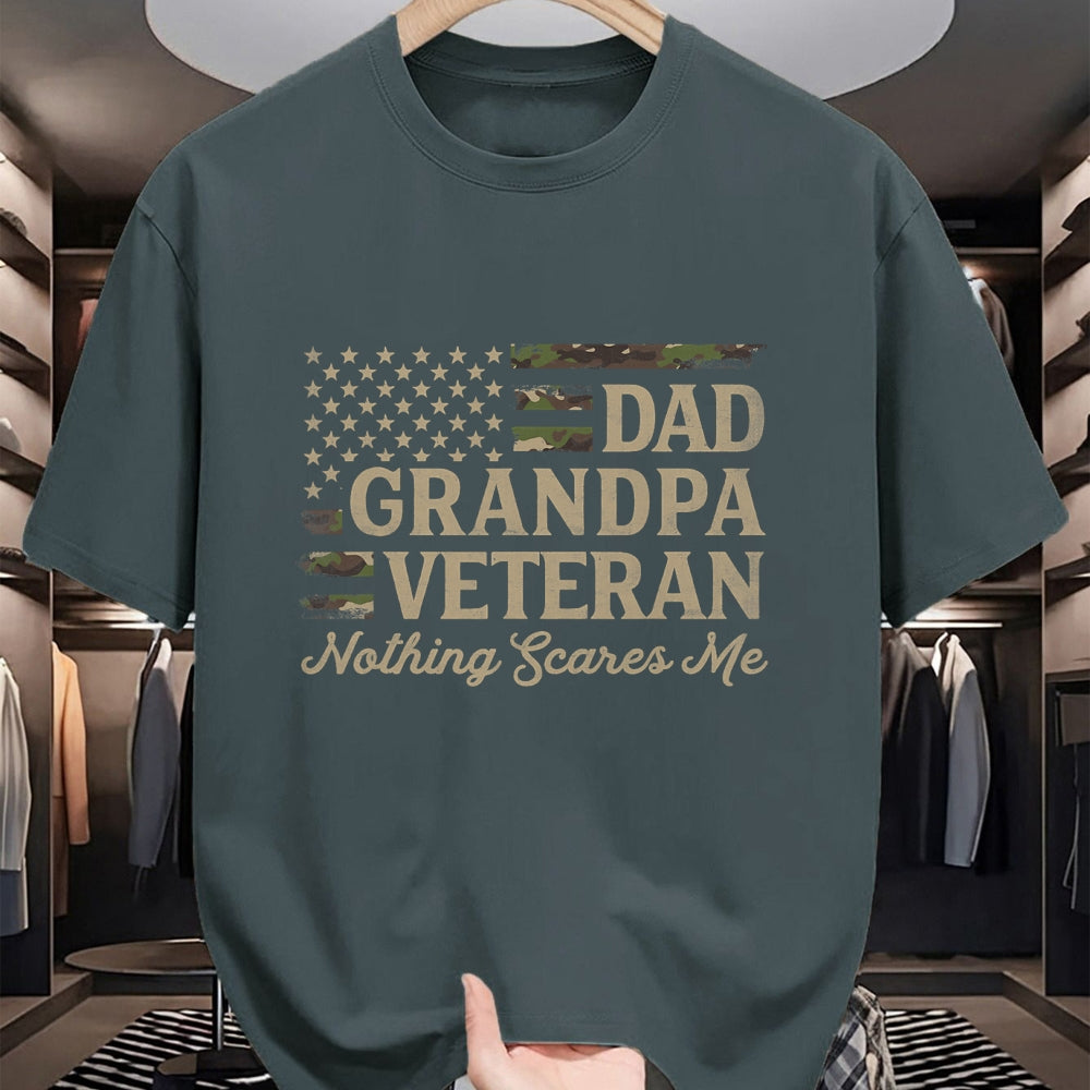 Proud Veteran Shirt, Funny Veteran UnisexT-Shirt/Hoodie/Sweatshirt HLT00 - Dad Grandpa Veteran Camo USA Flag Father_s Day Camourflage T-Shirt
