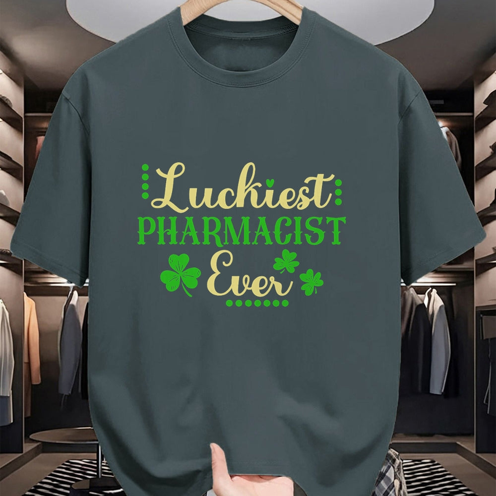 Patrick Day Shirts for Family, Funny Patrick Day shirts, st patrick's day Unisex T-Shirt/Hoodie/Sweatshirt HLT00 - Luckiest Pharmacist Ever Shamrock Irish St Patrick Day T-Shirt