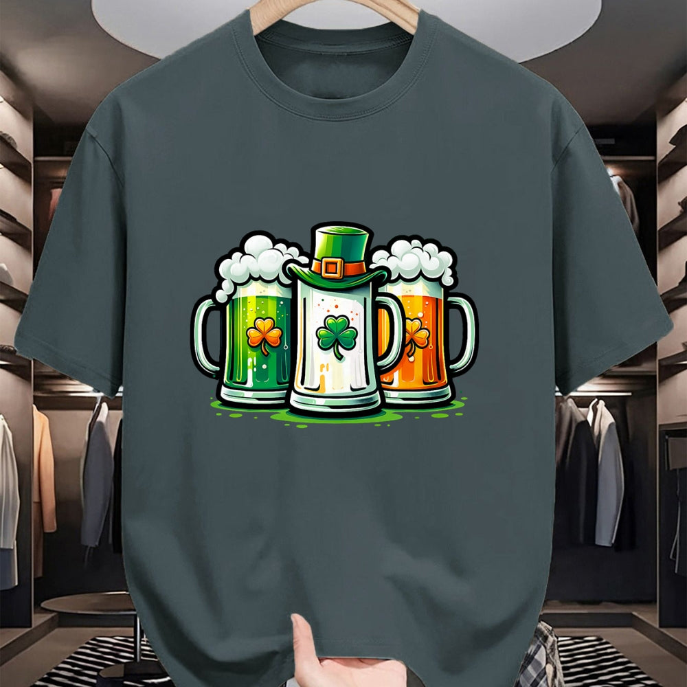 Patrick Day Shirts for Family, Funny Patrick Day shirts, st patrick's day Unisex T-Shirt/Hoodie/Sweatshirt HLT00 - St. Patrick Day Irish Ireland Flag Green Beer Lover T-Shirt