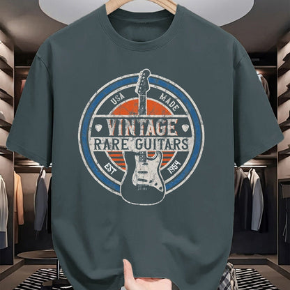 Guitar Lover Shirt, Funny Guitar UnisexT-Shirt/Hoodie/Sweatshirt HLT00 - Vintage Rare Guitars Retro American Made Guitarist T-Shirt, Men, Black, 3X-Large