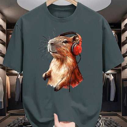 Cute Capybara Shirt, Funny Capybara Unisex T-Shirt/Hoodie/Sweatshirt HLT00 - Capybara Long Sleeve T-Shirt (3)