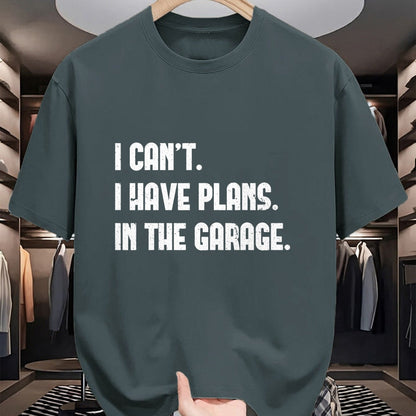 Gift for Dad Shirt, Funny Dad Unisex T-Shirt/Hoodie/Sweatshirt HLT00 – I Cant I Have Plans In The Garage Fathers Day Car Mechanics Short Sleeve T-Shirt