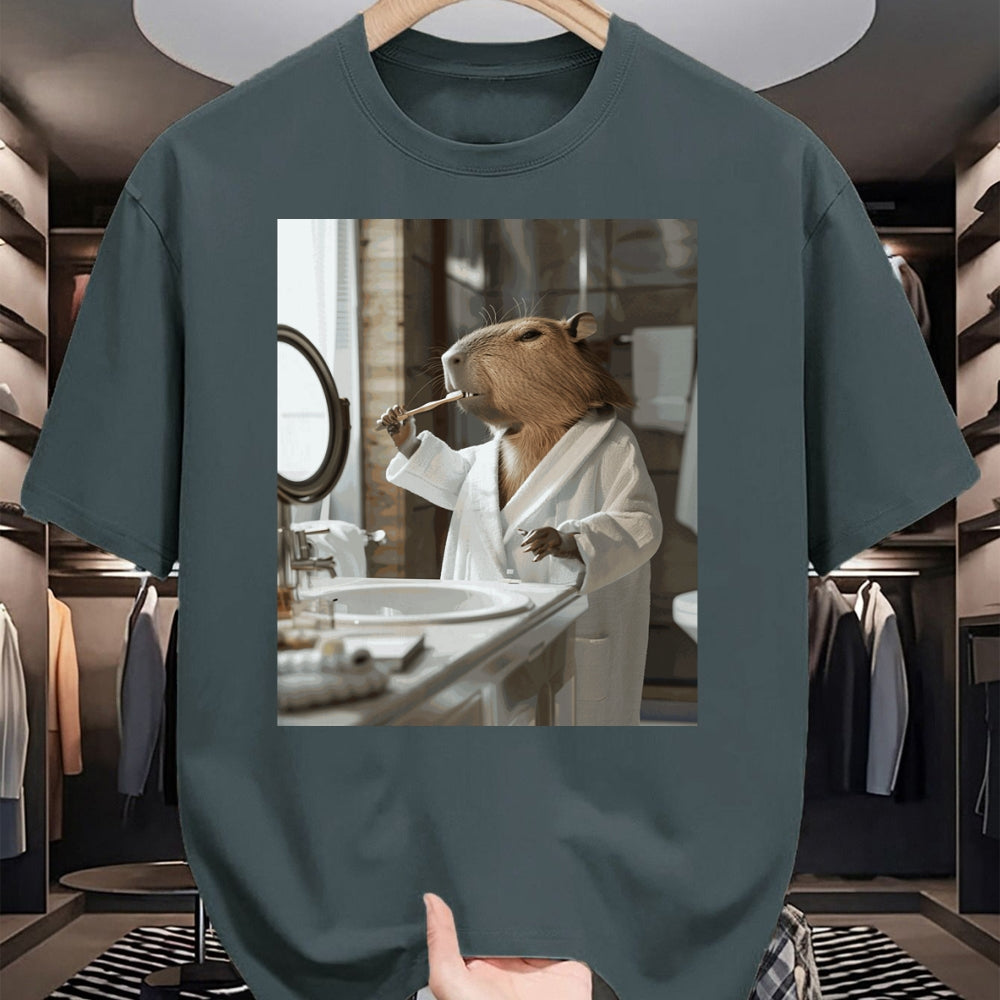 Cute Capybara Shirt, Funny Capybara Unisex T-Shirt/Hoodie/Sweatshirt HLT00 - Funny Graphic Capybara Long Sleeve T-Shirt (11)