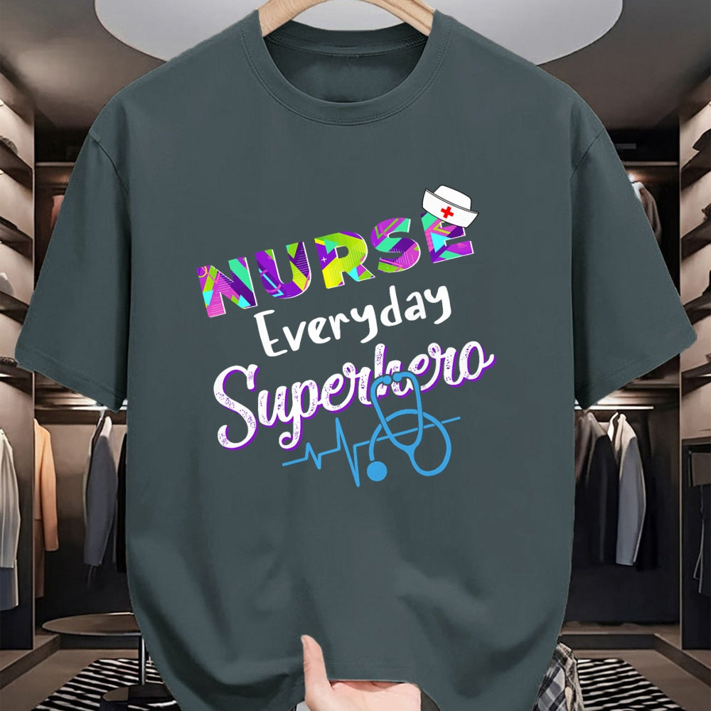 Funny Nurse Shirt, Nurse Unisex T-Shirt/Hoodie/Sweatshirt HLT00 - Nurse Every Day Superhero Coloring International Nurses Day T-Shirt