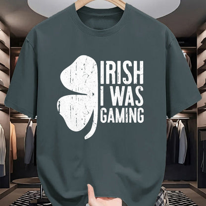 Patrick Day Shirts for Family, Funny Patrick Day shirts, st patrick's day Unisex T-Shirt/Hoodie/Sweatshirt HLT00 - Irish I Was Gaming T-Shirt Saint Patrick Day Shirt T-Shirt