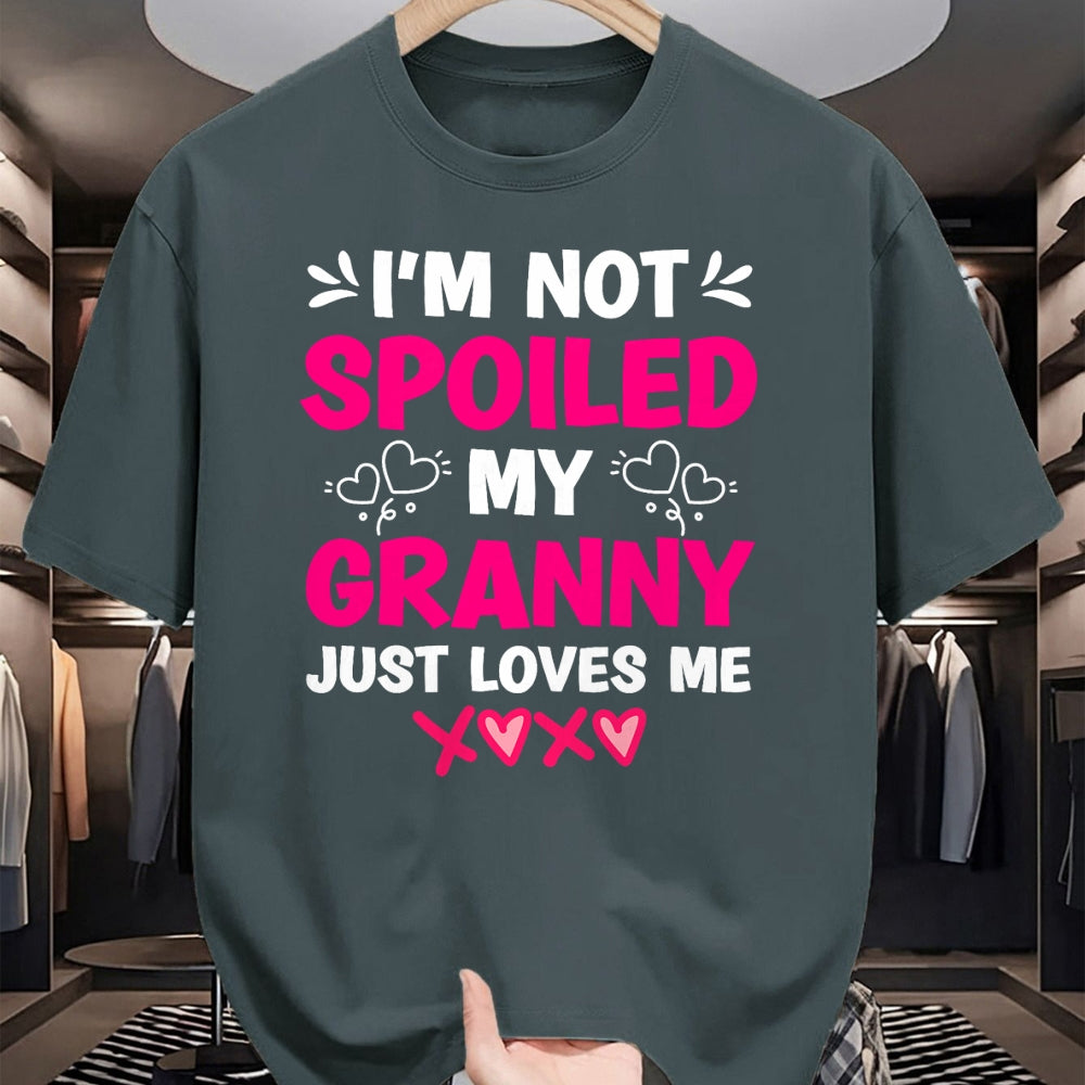 Best Wife Shirt, Wife and Husband Unisex T-Shirt/Hoodie/Sweatshirt HLT00 - I'm Not Spoiled My Granny Just Loves Me Kids Granddaughter T-Shirt