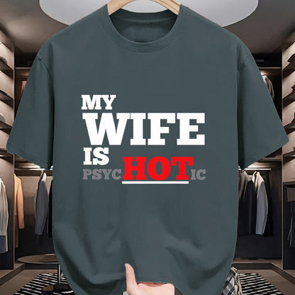 Funny Nurse Shirt, Nurse Unisex T-Shirt/Hoodie/Sweatshirt HLT00 - My Wife Is Psychotic T Shirt T-Shirt