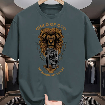 Christian Tee, Christian Faith Unisex T-Shirt/Hoodie/Sweatshirt HLT00 -  Child of God Warrior of Christ Jesus Christian Faith Graphic T-Shirt