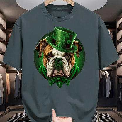 Patrick Day Shirts for Family, Funny Patrick Day shirts, st patrick's day Unisex T-Shirt/Hoodie/Sweatshirt HLT00 - Funny Bulldog Dog St Patricks day irish Saint patrick Day T-Shirt (1)