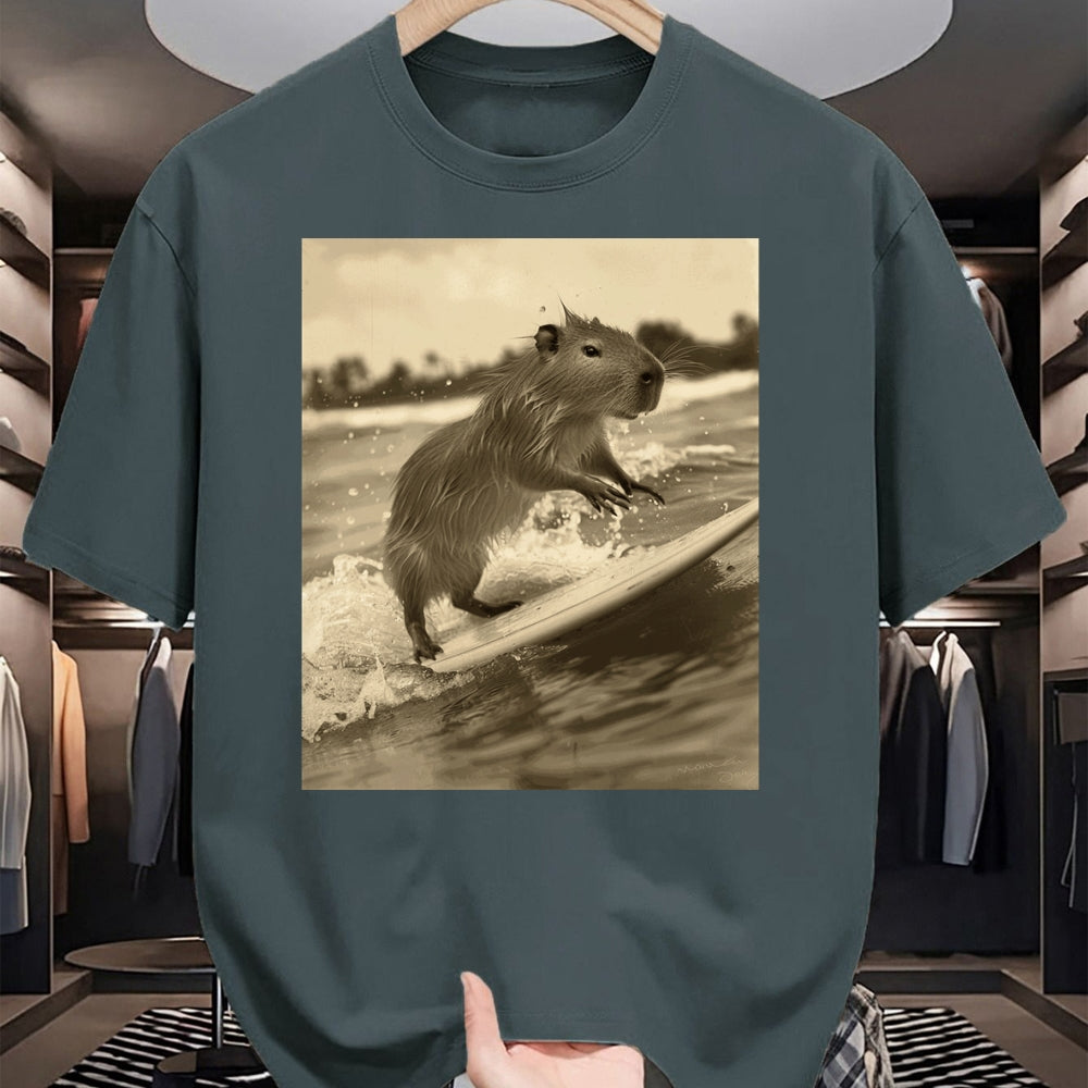 Cute Capybara Shirt, Funny Capybara Unisex T-Shirt/Hoodie/Sweatshirt HLT00 - Funny Graphic Capybara Long Sleeve T-Shirt (8)